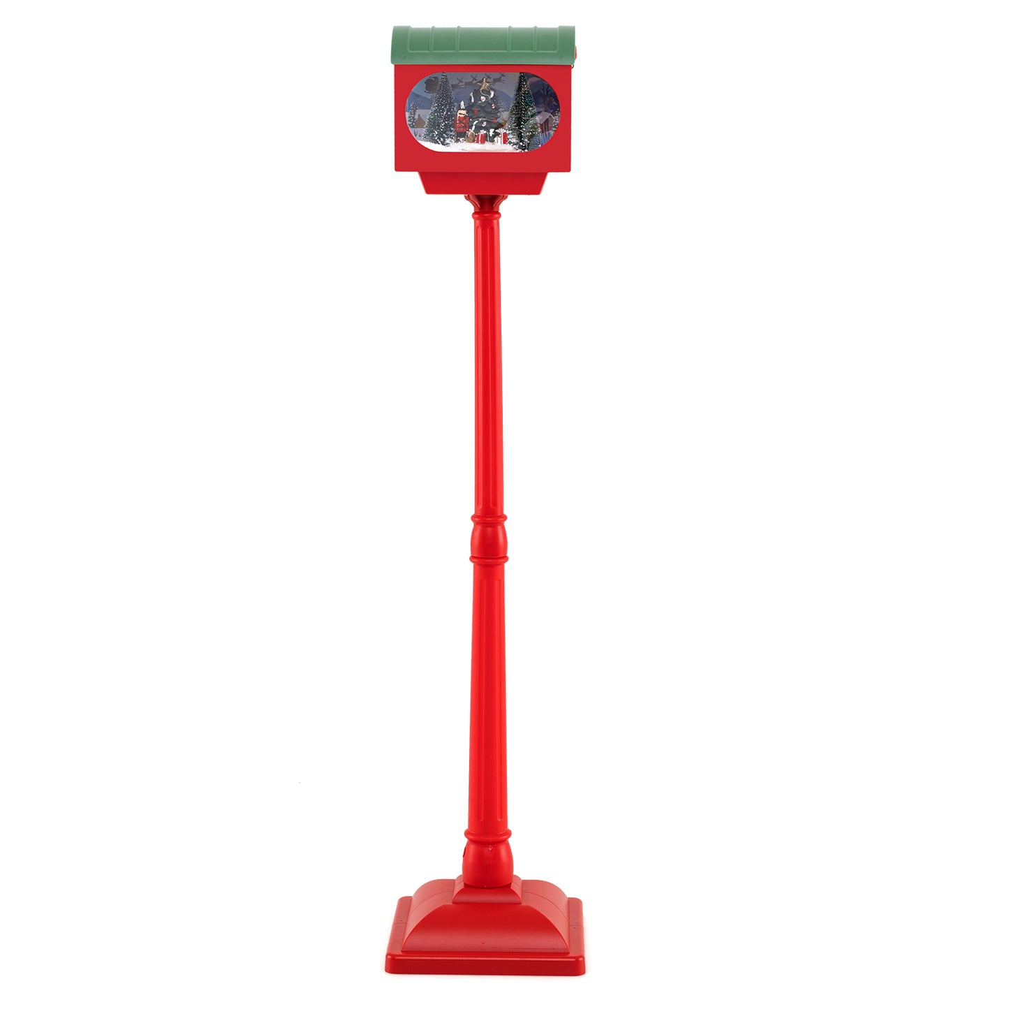 Christmas Sound-activated 150 cm Street Light with Colourful Lights-Red