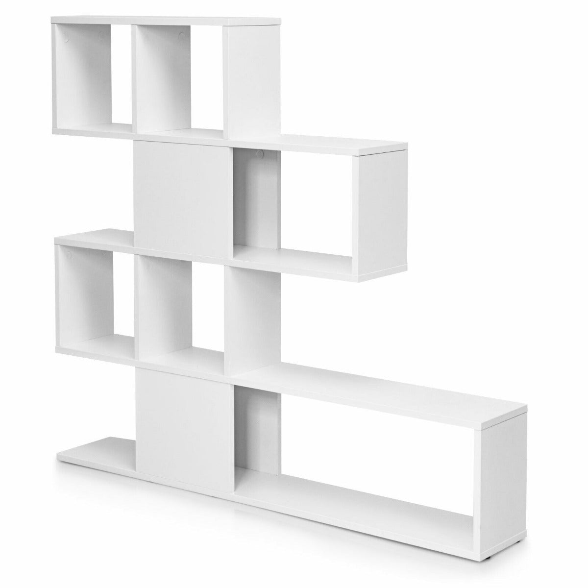 5-Tier Display and Storage Bookshelf for Home and Office-White