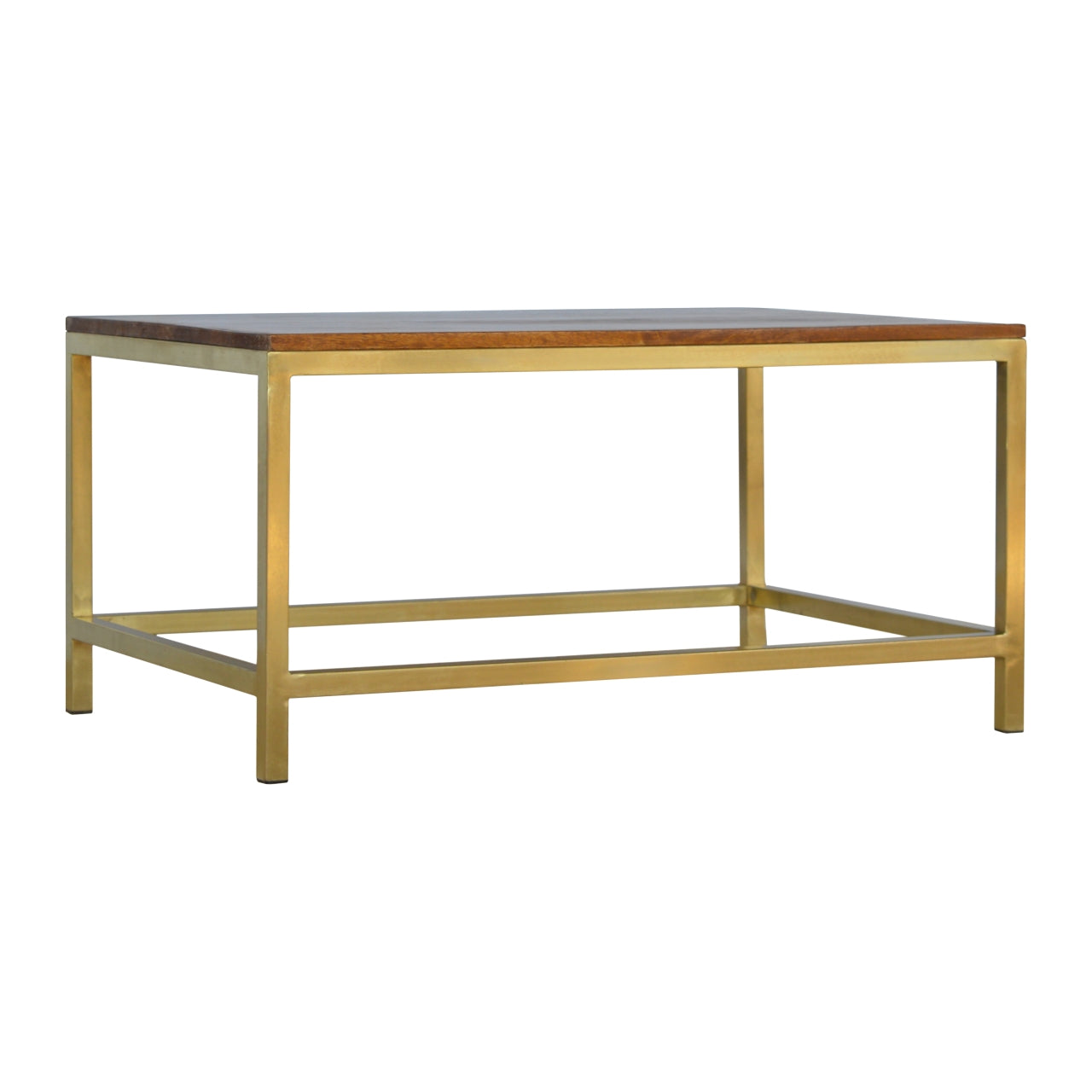 Rectangle Gold Coffee Table